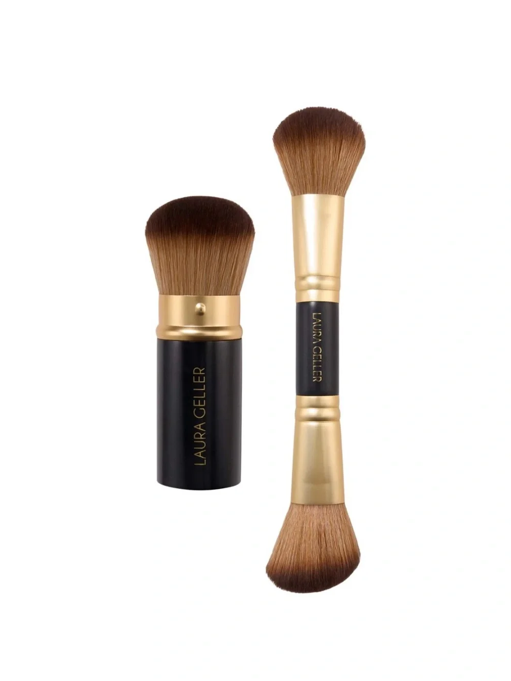 Laura Geller “Face It All” 2pc Face Brush Set